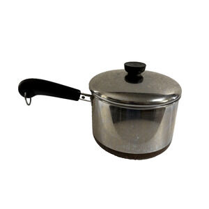 Vintage Revere Ware 1801 Copper Bottom 3 Quart Sauce Pot w/Lid Clinton, Illinois